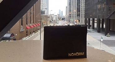 NOHARM® wallet in urban setting